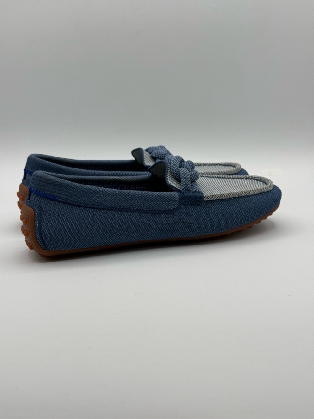 Rothy’s The Braid Driver Women’s Blue Knot Detail Loafers Sustainable Knit Flats - Picture 15 of 16